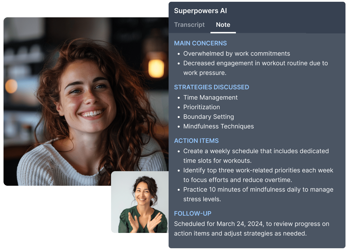 coaching session and superpowers ai